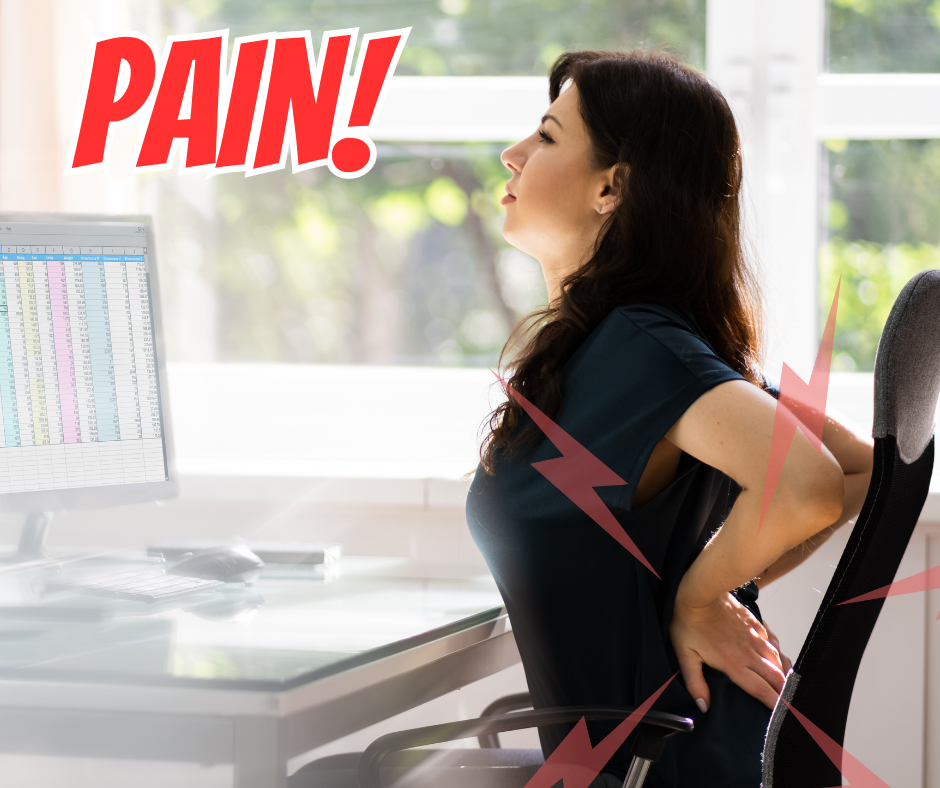 Pain from sitting at work?